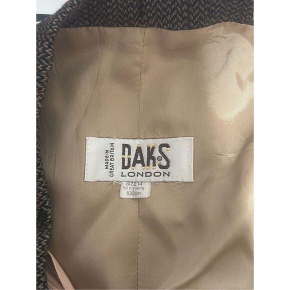 Daks London Vintage Pleated Tartan Midi Skirt Quiet Luxury Classic Size 14 - Picture 6 of 8